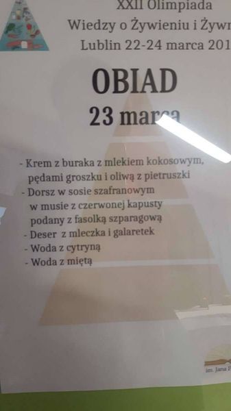 Menu obiadowe
